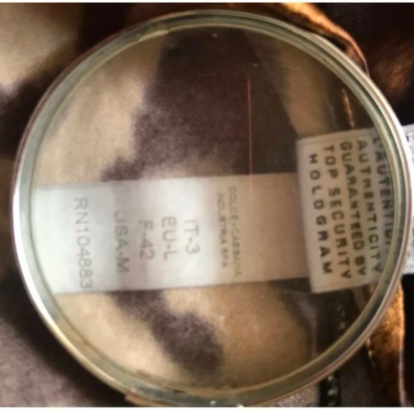 Dolce & Gabbana Underwear midi synthetic leopard slip dress. Good condition. - Picture 8 of 8